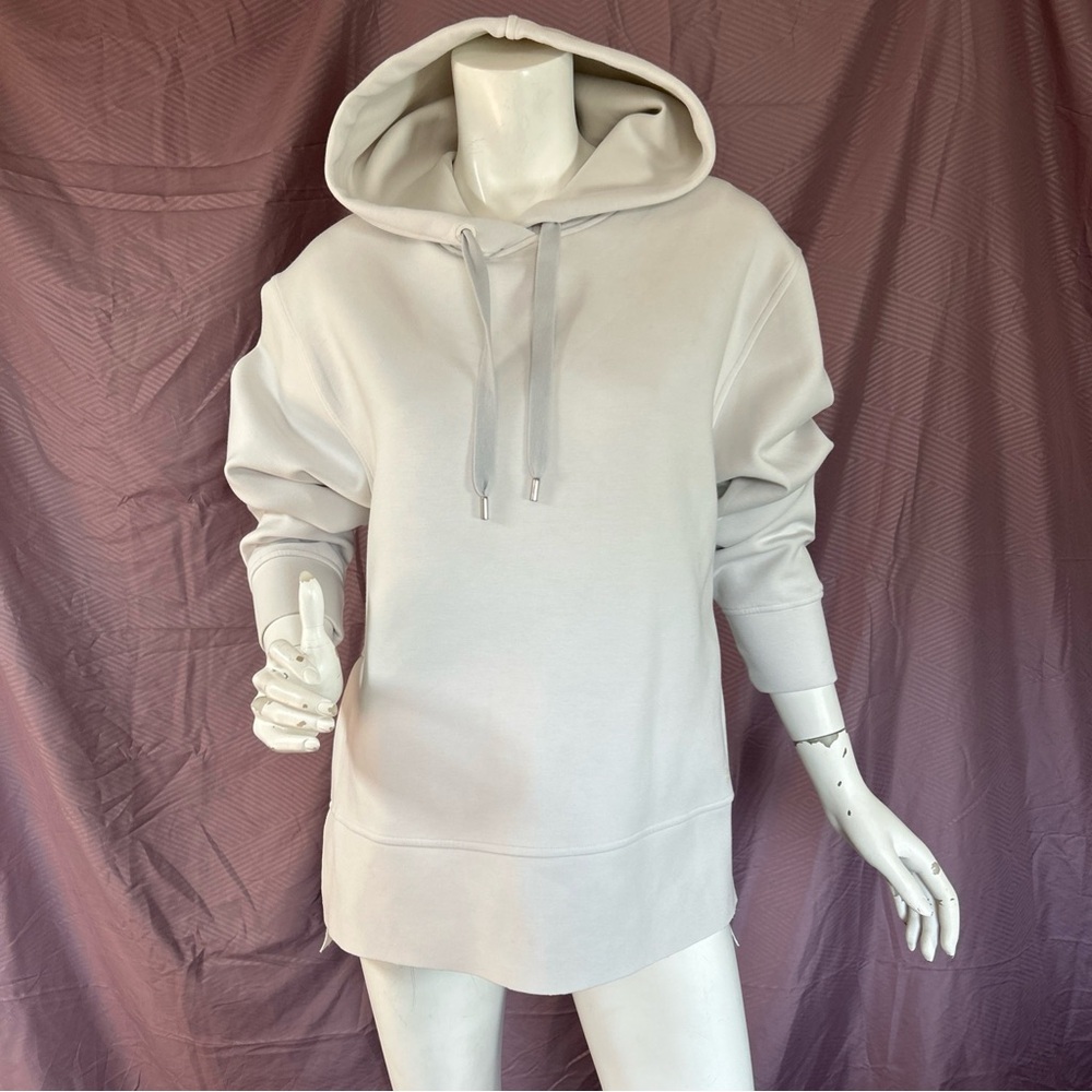 Calia Women's White Oversized Side Split Hoodie, Sz. S